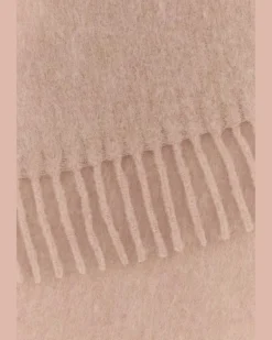 Men's Alpaca Blend Scarf Pink Nylon