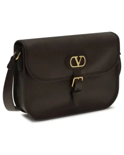 Men's Antibes Shoulder Bag Oak Brown Calf Leather Bos Taurus