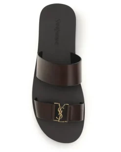 Men's Babylone Sandals Coffee Calf Leather Bos Taurus Brown