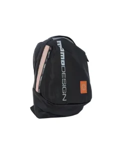 Men's Backpack Black Dark-Cuoio Nylon