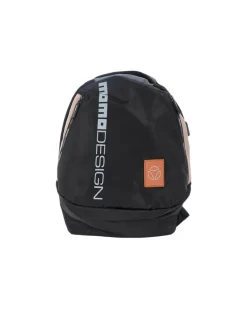 Men's Backpack Black Dark-Cuoio Nylon