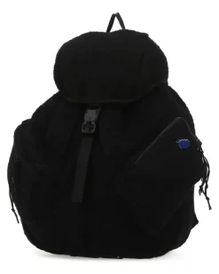 Men's Backpack Black Wool Nylon Angora