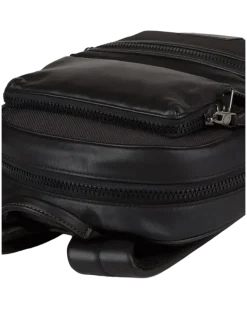 Men's Backpack Charcoal-Black Leather