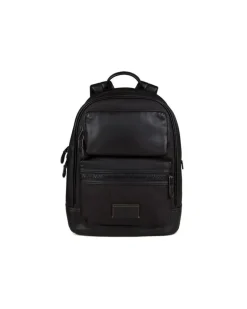 Men's Backpack Charcoal-Black Leather