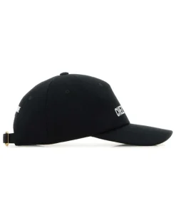 Men's Baseball Cap Black Cotton