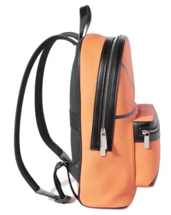 Men's Basket Round Logo Backpack Orange Bags ><noscript><img width=