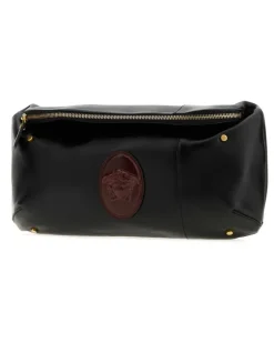 Men's Belt Bag Black Nappa Leather