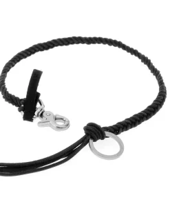 Men's Black Leather Ladon Necklace Calf Necklaces