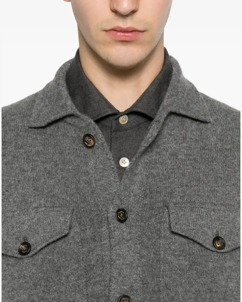 Men's Button-Up Flap-Pocket Cardigan Aw26