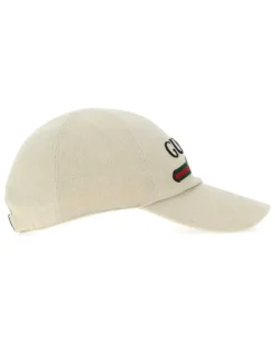 Men's Cap Baseball Beige Cotton