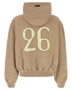 Men's Classic Hoodie Beige Cotton T-shirts