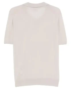 Men's Collar Polo Shirt Ss26 M Sand
