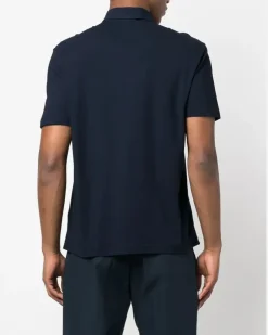 Men's Cotton Polo Shirt Ss26 M Navy
