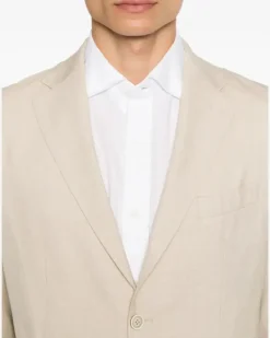 Men's Drawstring-Waist Suit Ss26 M Beige
