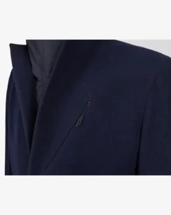 Men's Hooded Blazer Blue Jacket Navy