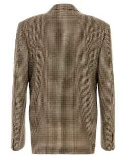 Men's Jacket Blazer Beige Wool Blazers