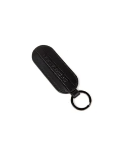 Men's Keychain Black Genuine Leather Accessories Keychains