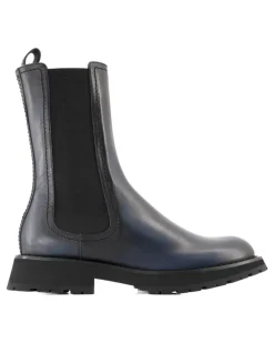 Men's Leather Chelsea Boot Gray