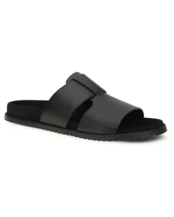 Men's Leather Sandals Nero Black