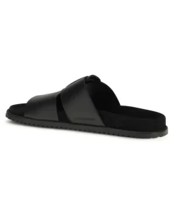 Men's Leather Sandals Nero Black
