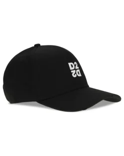 Men's Logo Baseball Cap Nero Cotton Hats E Hairbands Black