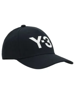 Men's Logoed Baseball Hat Black-Talc Cotton E Hairbands Black/talc