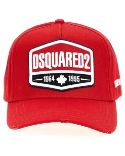 Men's Logo Patch Baseball Cap Red Accessories > Beanies & Hats