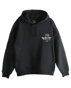 Men's Merch Graphic Logo Hoodie Black Clothing > Knitwear