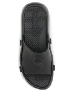 Men's Nettuno Rubber Slide Black Sandal