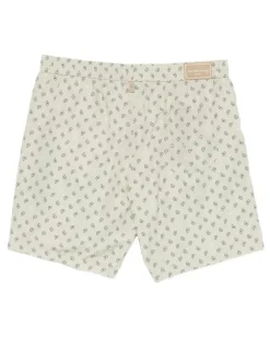 Men's Paisley Swim Shorts Ss26 Cream
