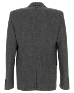 Men's Rever Blazer Gray Wool Blazers