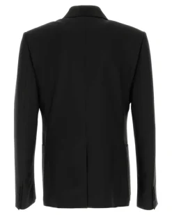 Men's Shawl Blazer Black Wool Mohair Blazers