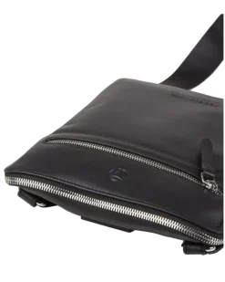 Men's Shoulder Bag Black Genuine Leather Shoulder-bags