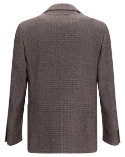 Men's Single-Breasted Wool-Blend Blazer 430 Down Jackets Coat Gray