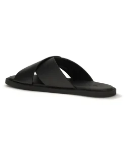 Men's Slide Sandals By Nero Black