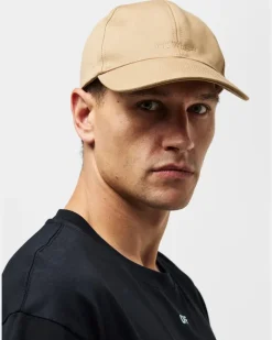 Men's Smr Logo Baseball Cap Beige Accessories > Beanies & Hats