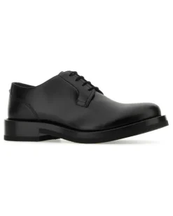 Men's Stringate Oxford Black Leather