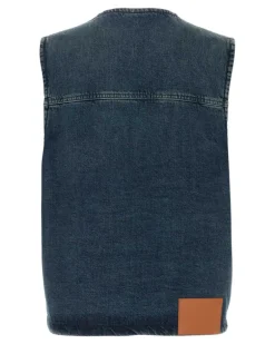 Men's Vest Blue Cotton Vests