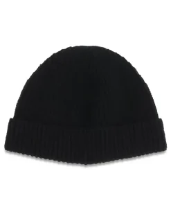 Men's Vlogo Beanie Cashmere Nero Kashmir-Capra Hircus Hats E Hairbands Kashmir/capra Black