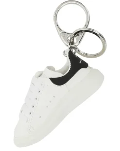 Men's White Leather Key Ring 9074 Portachiavi Keychains