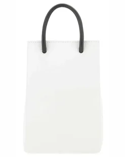 Men's White Leather Phone Case 9000 T Domesticated Calf Le Borse A Mano Bag