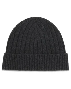 Men's Wool Beanie Hat Grigio Scuro-Grigio Chiaro Merino Ovis Aries E Hairbands Scuro/grigio Gray