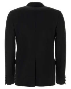 Men's Wool Blazer Black Blazers