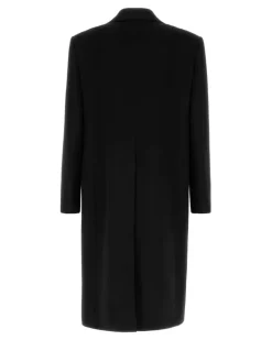 Men's Wool Blend Coat Black Cashmere
