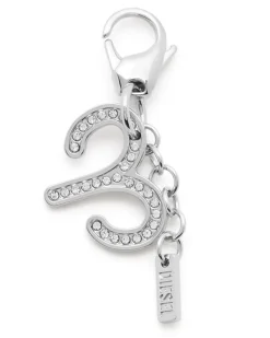 Metall-Anhänger „Aries" mit Strasssteinen - Charms und Schlüsselanhänger - Unisex - Silber