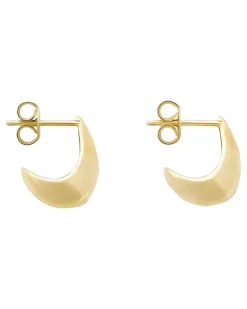 Micro-Ohrringe mit Anhänger Gold