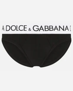 Midi-slip Bi-elastische Baumwolle - Mann Unterwäsche Und Loungewear Schwarz Baumwolle