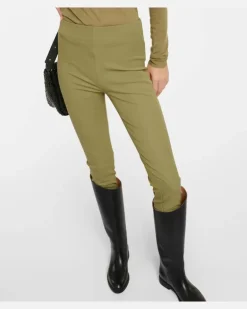 Mid-Rise Leggings aus Gabardine GrüN