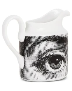 Milchkännchen mit Augen-Print - Weiß