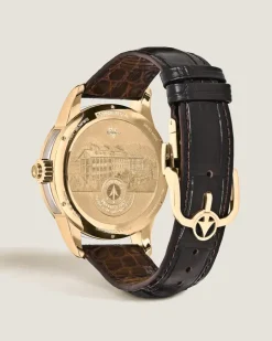 Minerva The Unveiled Chronograph Limited Edition - 30 Exemplare - Braun - Gelbgold - MB136352 - Uhr